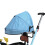 Kinderdreirad, blau, drehbarer Sitz, solide 13