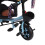 Kinderdreirad, blau, drehbarer Sitz, solide 14