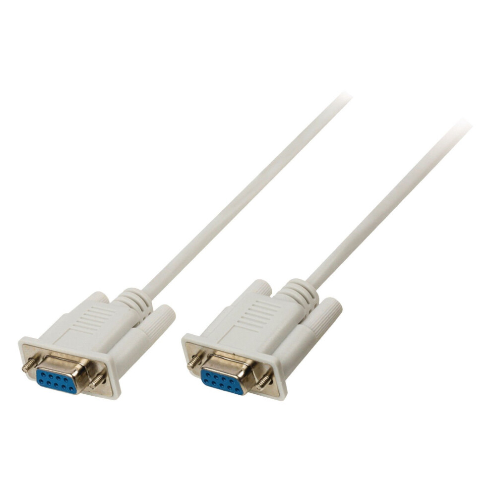 Rs232 Serial Cable 2M Straight Db9 Female To Db9 Female 9-Pin To 9-Pin Ega 9354506536435