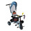 Kinderdreirad, blau, drehbarer Sitz, solide 10