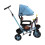 Kinderdreirad, blau, drehbarer Sitz, solide 7
