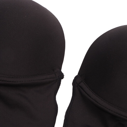 Backless Stretchy Push Up Bodysuit for Women – M, Black 2
