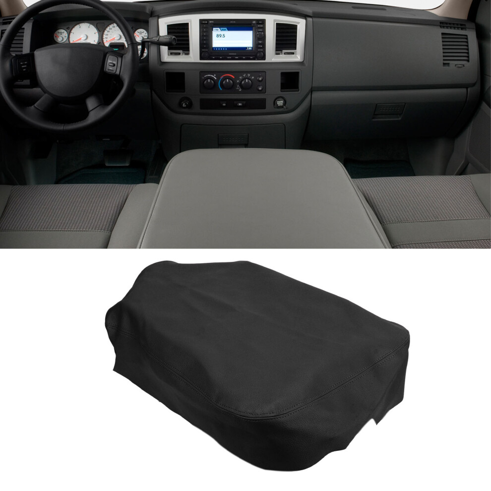 Center Console Armrest Cover Skin For Dodge Ram 1500 2500 3500 2002Â2008 Black 4601355273963