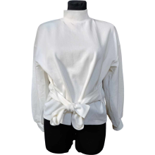 Women's Classic White Turtleneck — Warm Cotton Blend Long Sleeve Jumper for Comfortable Layering in Spring & Autumn