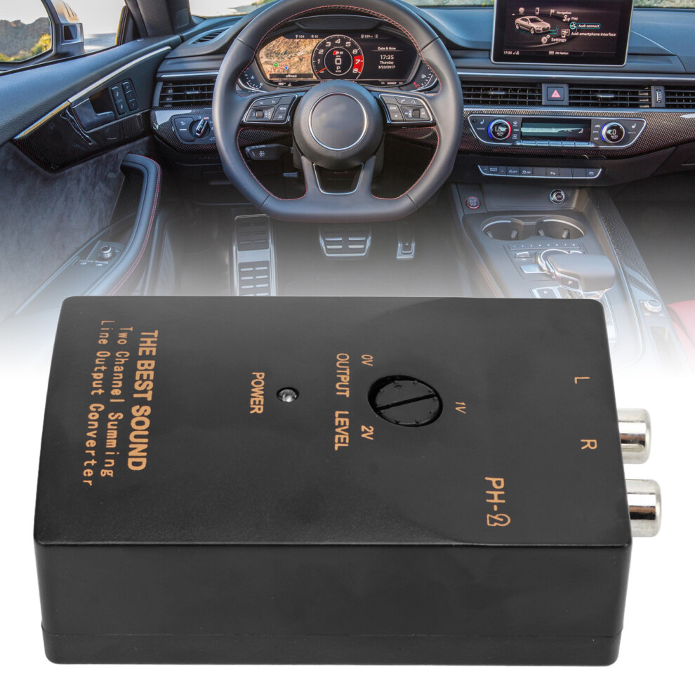 50W Car Audio Converter 2-Channel Rca Line Output 20Hz-20Khz 8751355277723