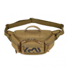 (Brown) suitable for outdoor sports high capacity trekking shoulder chest waist bag