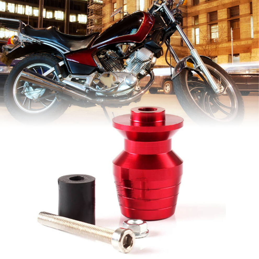 Motorcycle Handlebar Ends Aluminum Alloy 7Cm Grip Plugs Red 4611355288775