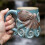 (E) suitable for ocean lovers 3d ceramic coffee mug, marine animal theme hand painted drinkware 2