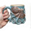 (E) suitable for ocean lovers 3d ceramic coffee mug, marine animal theme hand painted drinkware 1