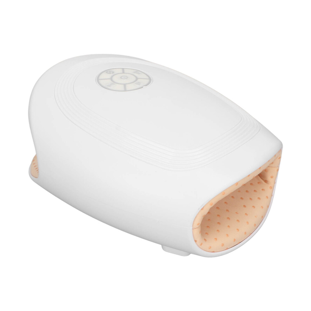 Electric Hand Massager with Hot Compress for Finger Joint Relief - White