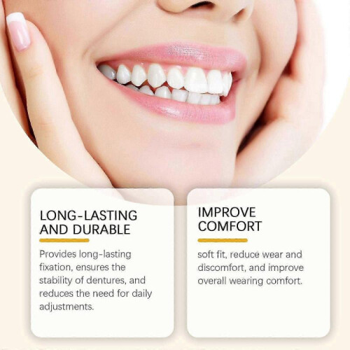 (2PCS) Thermoplastic Denture Adhesive, Thermoplastic Denture Adhesive, Silicone Reline Denture Set, Thermoplastic Denture 1