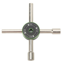 Schaltkasten-Schlüsselsatz für Cross Electric, 4-Wege-Gabelschlüssel 4-8 mm, grün