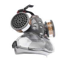 Modell DF-DS Staubdichtes Gesichtsschutzschild und Schutzbrillen aus Silikon