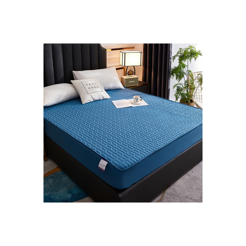 Waterproof Thicken Mattress Pad Protector Adjustable Fitted Sheets Anti-Bacterial Bed Pad 150x200 160x200 180x200