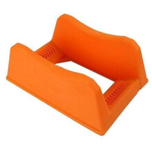 Tire Storage Rack Stand - Adjustable Rim Display Garage Or Trade Shows Space-Saving Floor Organizer 35.5x29 Cm Orange