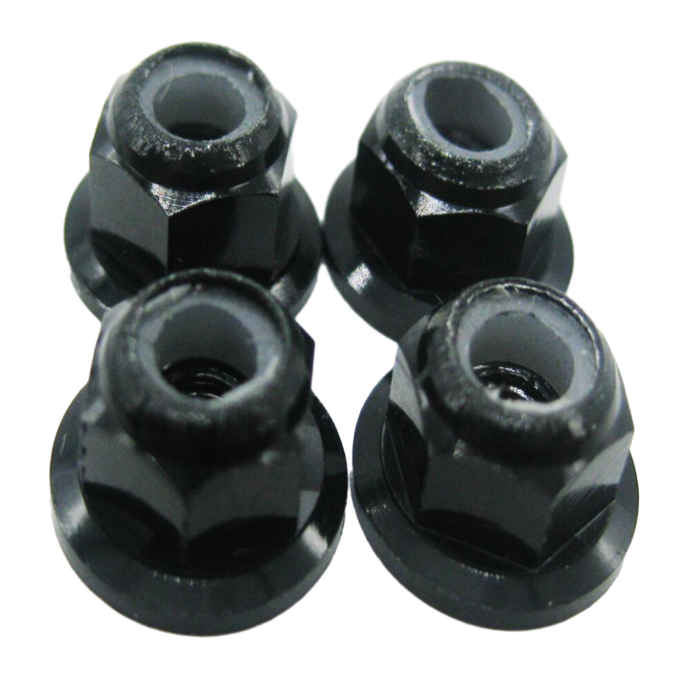 (Black) Aluminum Alloy 1/10 Tyre Nut RC Upgrade Part 4pcs Rust-proof And-image-OPC-PMFTGSB-NEW