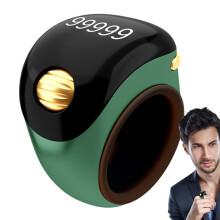 Counter Ring 5-Digit Row Counter Ring Portable Prayer Counting Tool Rotating Digital Tasbeeh Active Fingers Green
