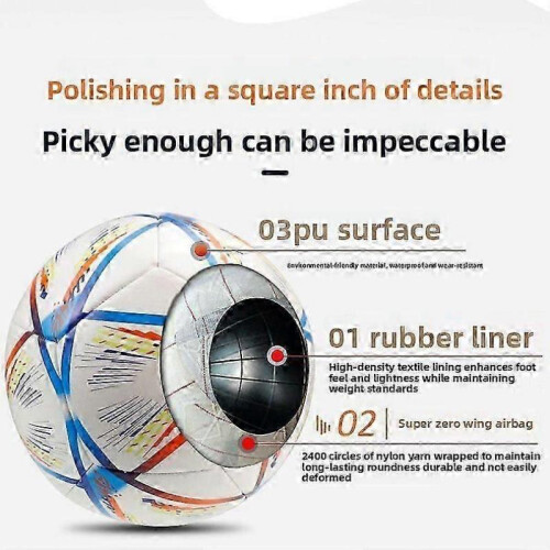 2022 Qatar World Cup Size 5 Soccer Ball A 2