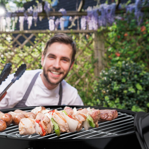 Barbecue à charbon portable, 37 cm - Idéal pour le camping 1
