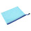 A5 Plastic Zipper Bags Document Folder Protective Blue 3