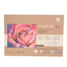 (Warm) 30 Sheets Pastel Paper Pads A4 Texture Painting for Oil Dry Pastels
