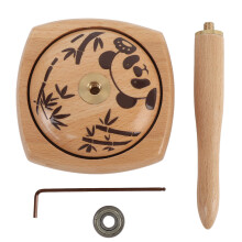 (Panda print design) Wooden Yarn Holder Detachable Spinner Knitting Crocheting Panda Print
