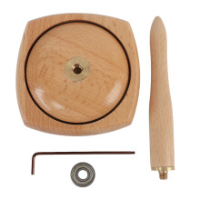 (Plain design) Wooden Yarn Holder Detachable Spinner Knitting Crocheting Panda Print