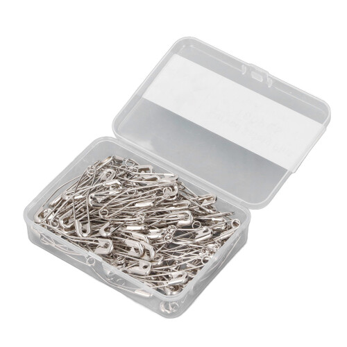 (100Pcs) Curved Safety Pins 2in 51mm 100Pcs 2