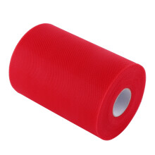 100Yards 15cm DIY Wedding Tulle Roll Spool Fabric Red