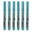 6Pcs Tire Paint Pen Waterproof Blue 1g 1