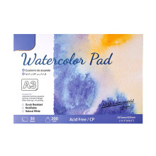 (SC06-A3 420 X 297 X 10mm) Watercolor Paper Pad 200g 30 Sheets Medium Coarse Grain A4 SC06