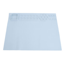 Kids Art Mat Food Grade Silicone Washable Painting Pad with Palette