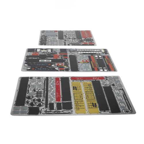 3Pcs 3D Metal Puzzle Armored Train Model Kit 43cm 2