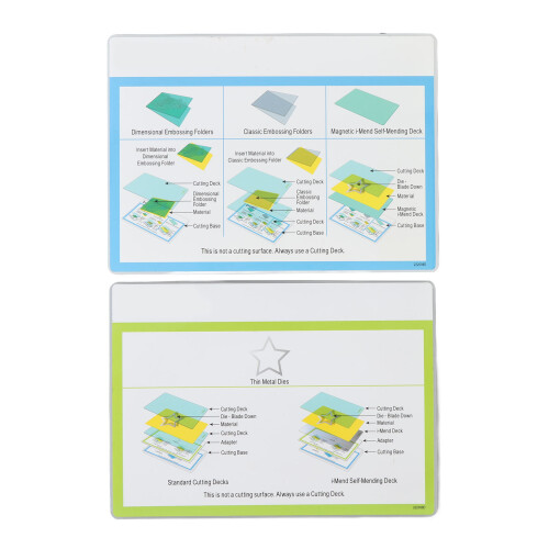 2PCS A5 Embossing Machine Die Pads Plastic Cutting Plate Crafting