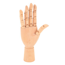 Wooden Hand Model Flexible Movable Fingers Mannequin for Drawing