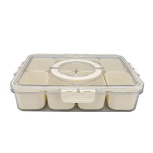 (8 Grid) Portable Plastic Divided Snack Box 8 Grid for Party Camping