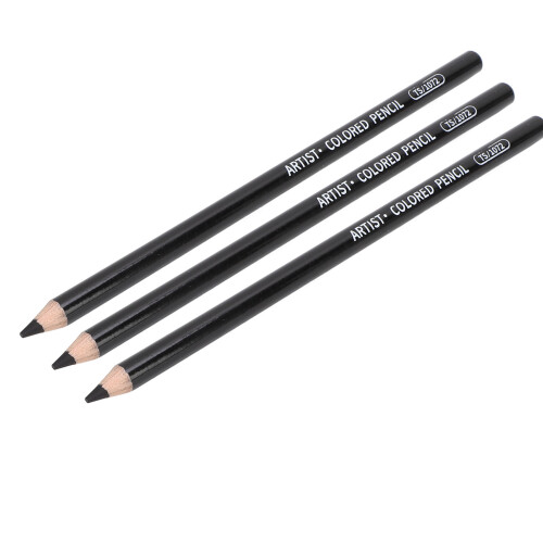 3PCS Black Art Drawing Pencil Set for Coloring Sketching 2