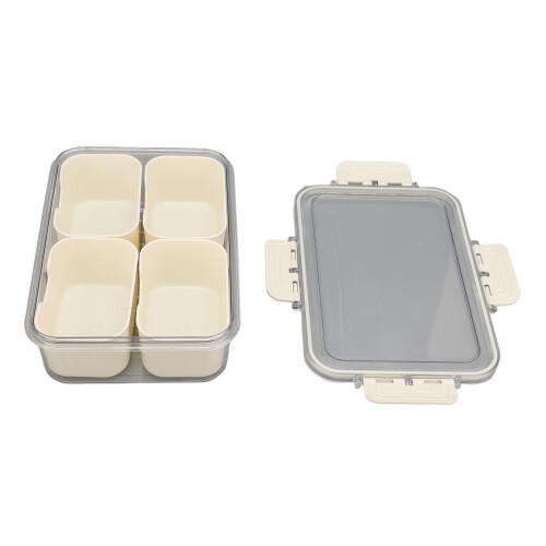 (4 Grid) Portable Plastic Divided Snack Box 8 Grid for Party Camping 1