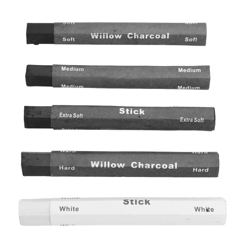 5PCS Charcoal Drawing Sticks with Storage Box for Sketching 2