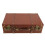 Mini Leather Suitcase Vintage Carry On Overnight Brown 3