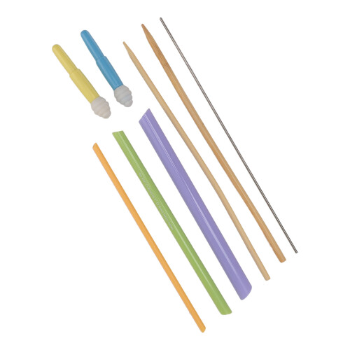 3PCS Fabric Tube Turners 2PCS Mini Thread Removers Sewing Tool Set 1