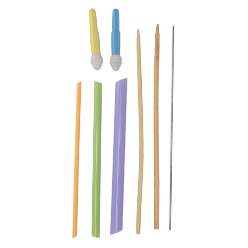 3PCS Fabric Tube Turners 2PCS Mini Thread Removers Sewing Tool Set 2