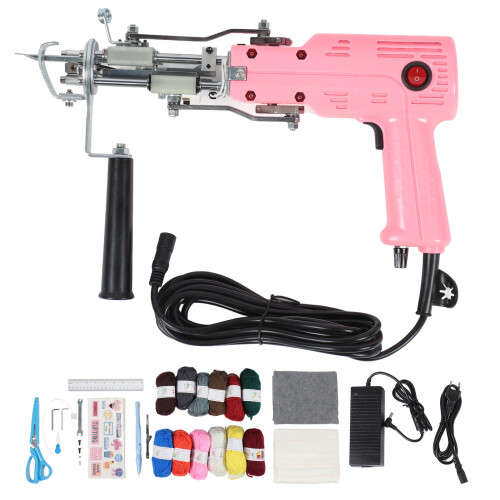 (EU Plug) Electric Rug Gun 200W High Speed Tufting Handle 100-240V AU ...