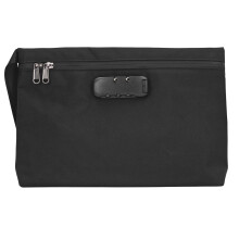 (Black) Smell Proof Bag with Combo Lock Activated Carbon Travel Case Roseous