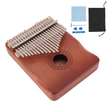 (Type 3) 21 Keys Thumb Piano Kalimba with Protector Cloth Beginner Type 2