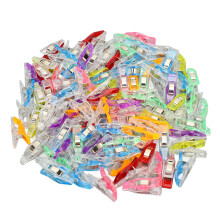 100P Multifunction Colorful Transparent Plastic Nose Clips for Photos