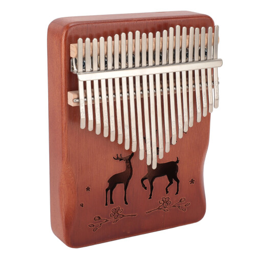 (Type 1) 21 Keys Thumb Piano Kalimba with Protector Cloth Beginner Type 2 1