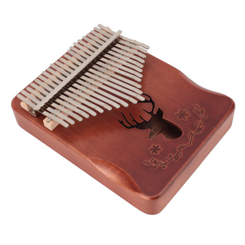(Type 2) 21 Keys Thumb Piano Kalimba with Protector Cloth Beginner Type 2 2