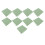 (9pcs) Thick Knitting Blocking Mat Foam Crochet Board with Grid Lines 9pcs 3