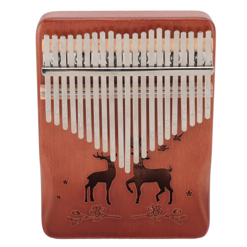 (Type 1) 21 Keys Thumb Piano Kalimba with Protector Cloth Beginner Type 2 2